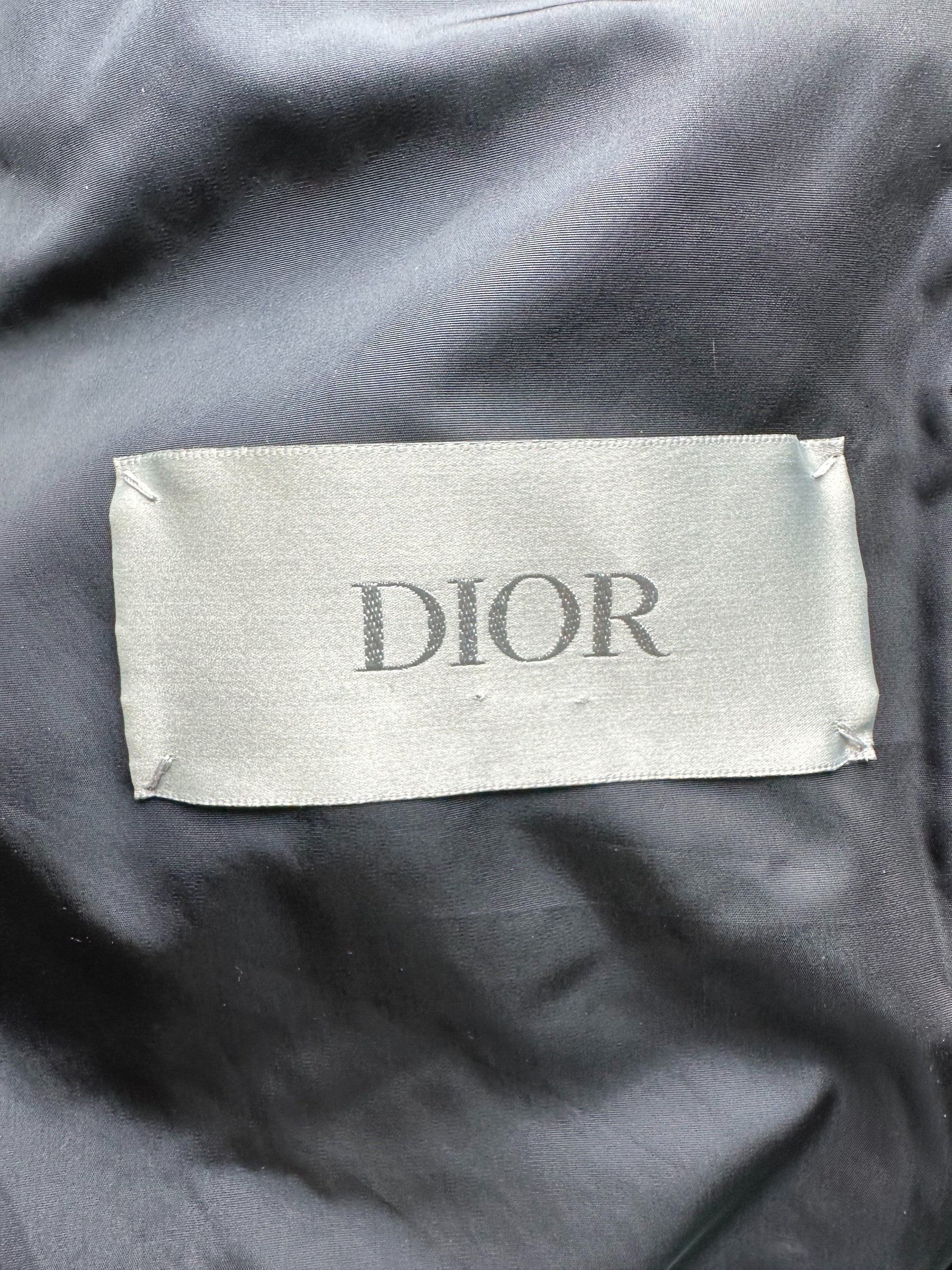 Dior Sea Green Oblique Puffer Jacket