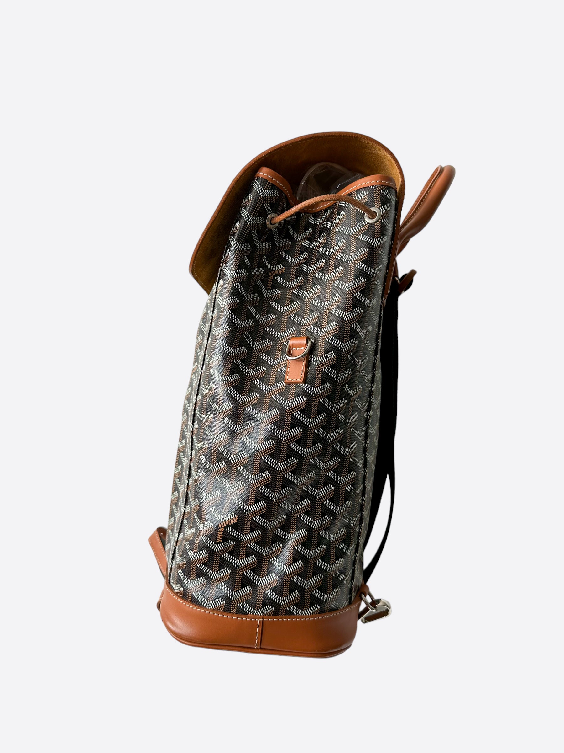 Goyard Alpin Backpack Goyardine Black/Tan