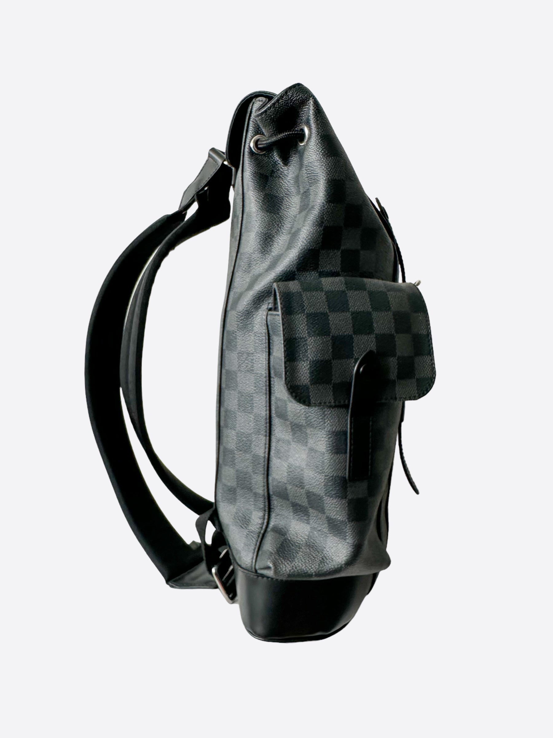 louis vuitton christopher damier graphiteblue backpack Louis Vuitton Damier Graphite Christopher Backpack – Savonches