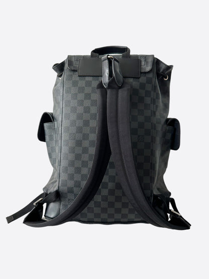 louis vuitton christopher pm damier graphite neon backpack Louis Vuitton Damier Graphite Christopher Backpack – Savonches