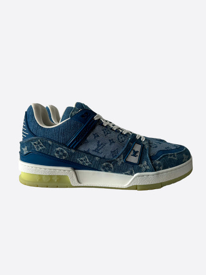 Louis Vuitton Blue Monogram Denim Trainers