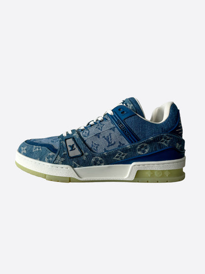 Louis Vuitton Blue Monogram Denim Trainers