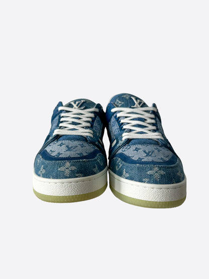 Louis Vuitton Blue Monogram Denim Trainers