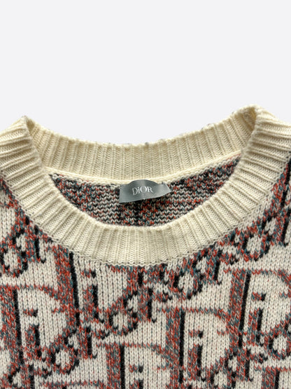 Dior Brown Oblique Wool & Cashmere Knit Sweater