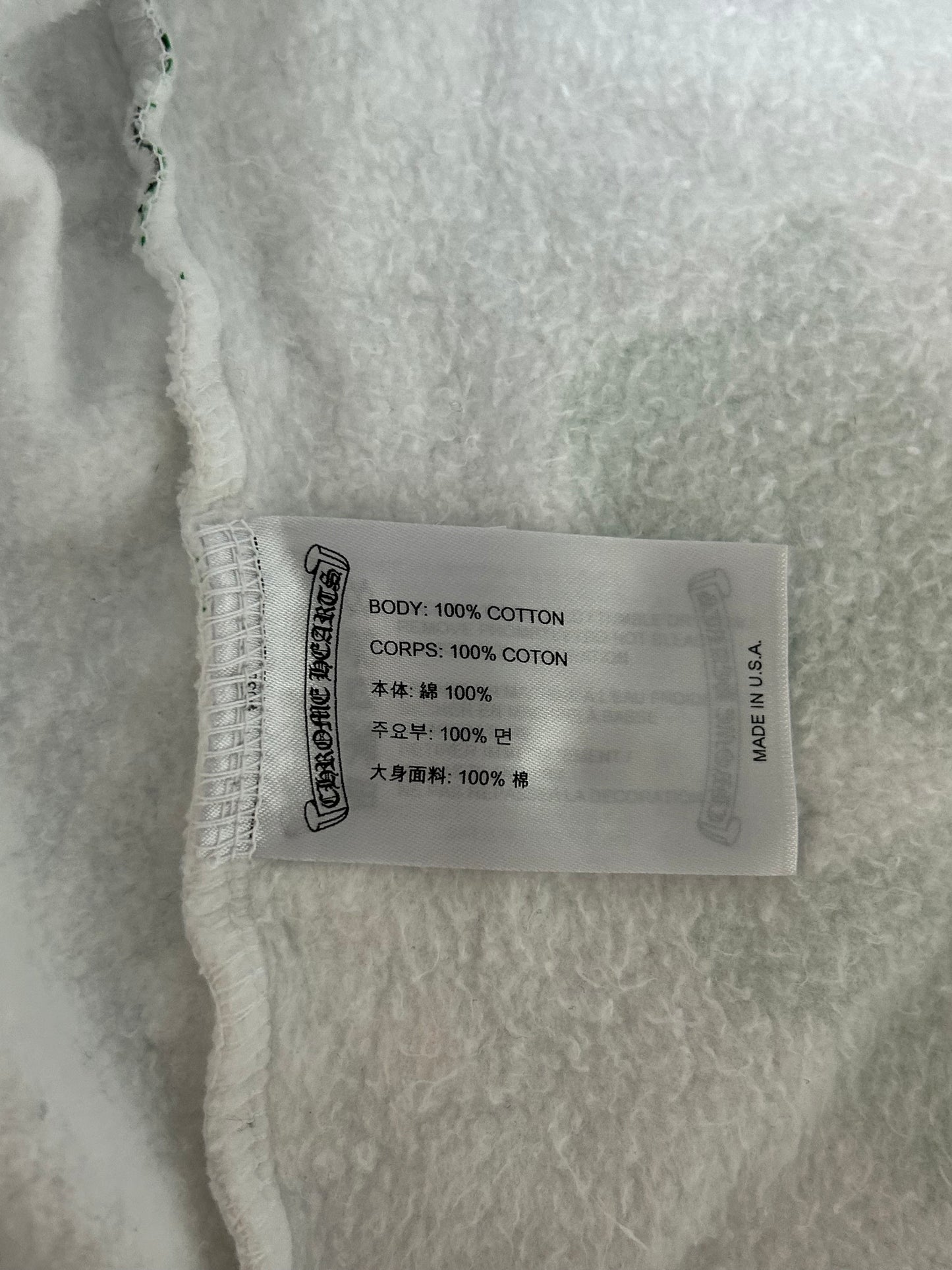 Chrome Hearts White Multicolor Stencil Hoodie
