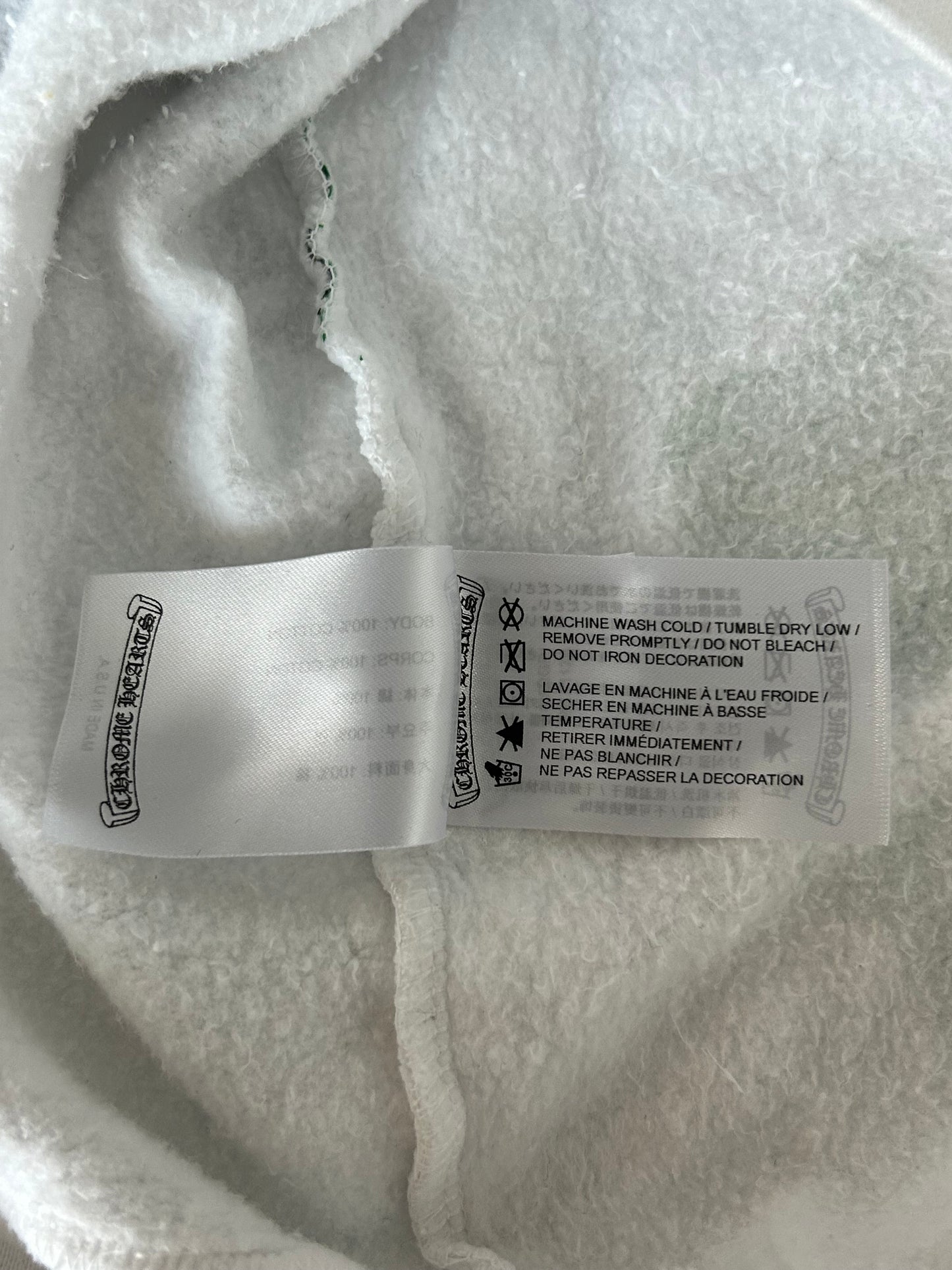 Chrome Hearts White Multicolor Stencil Hoodie