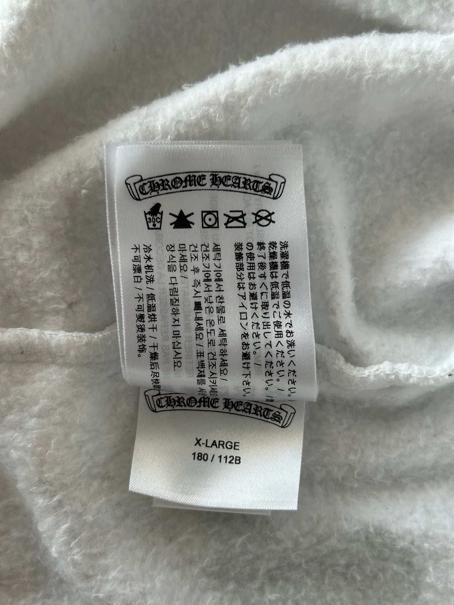 Chrome Hearts White Multicolor Stencil Hoodie