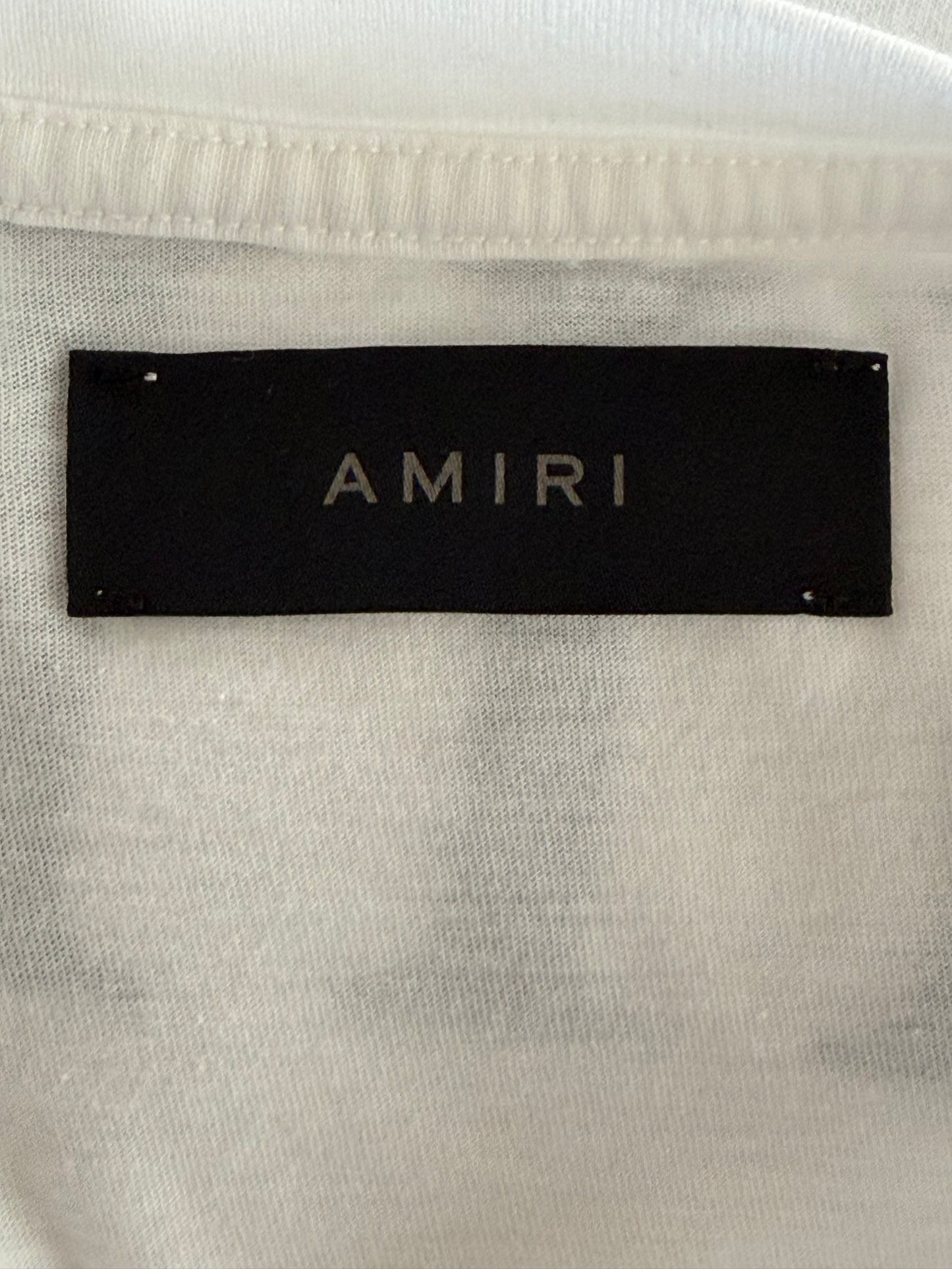 Amiri White & Black MA Core Logo T-Shirt