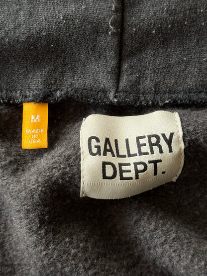 Gallery Dept Grey & White Logo Zip Up Hoodie