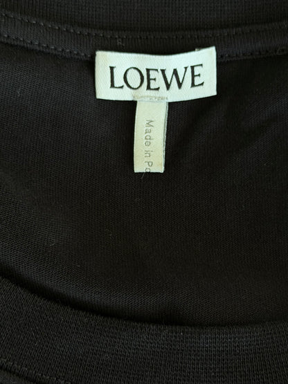 Loewe Black & White Embroidered Anagram T-Shirt