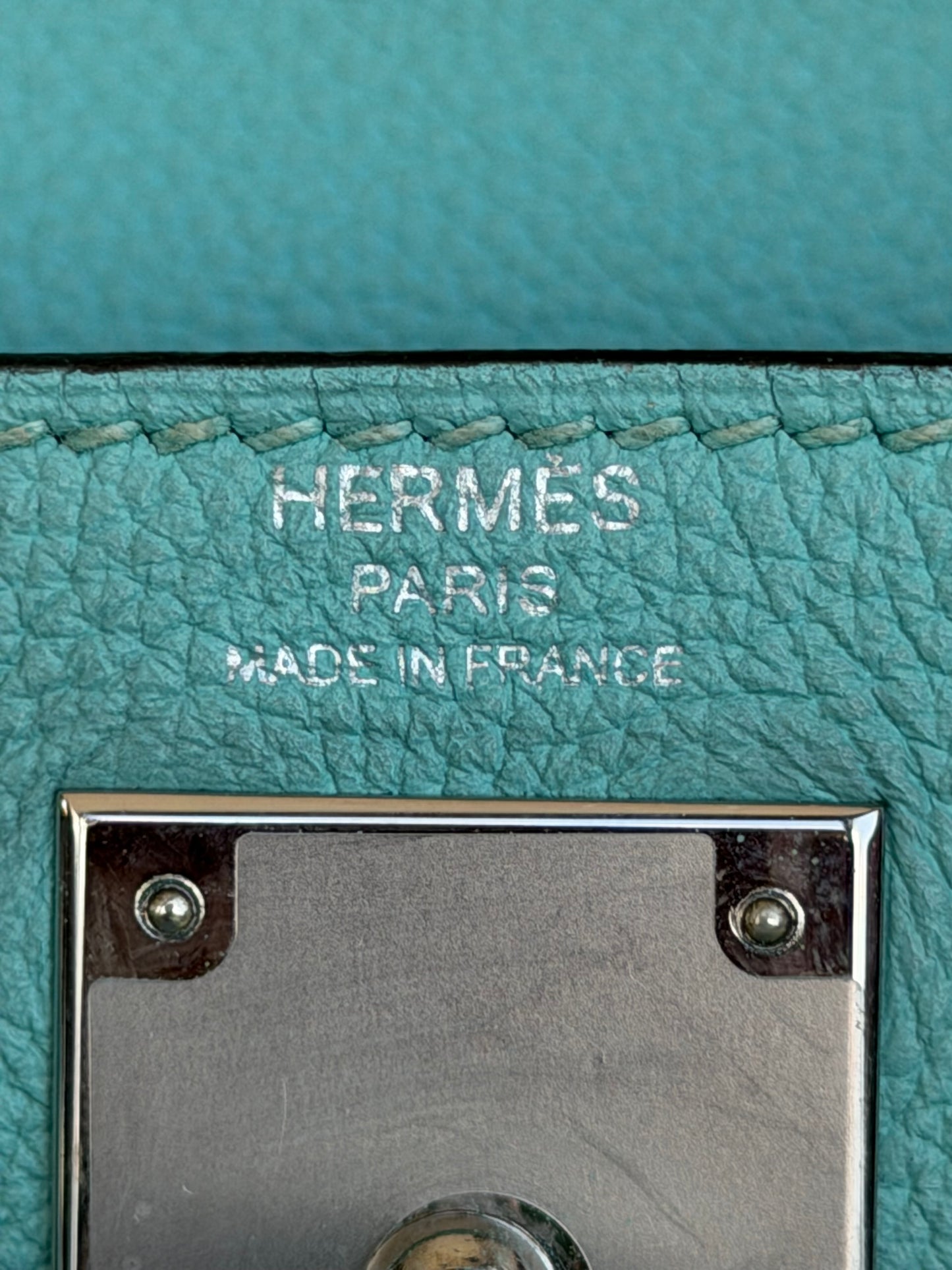 Hermes Tiffany Blue Togo & Palladium Hardware Kelly 28