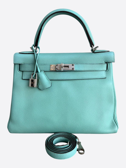 Hermes Tiffany Blue Togo & Palladium Hardware Kelly 28