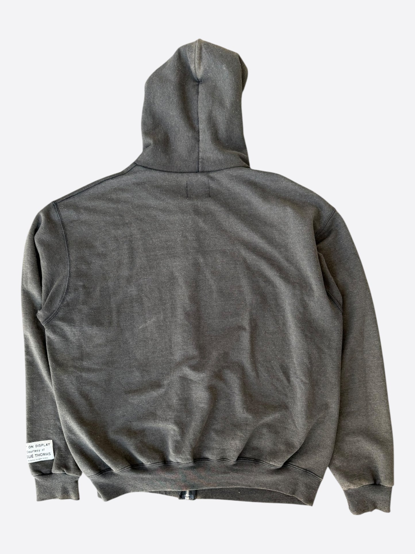 Gallery Dept Grey & White Logo Zip Up Hoodie