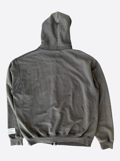 Gallery Dept Grey & White Logo Zip Up Hoodie