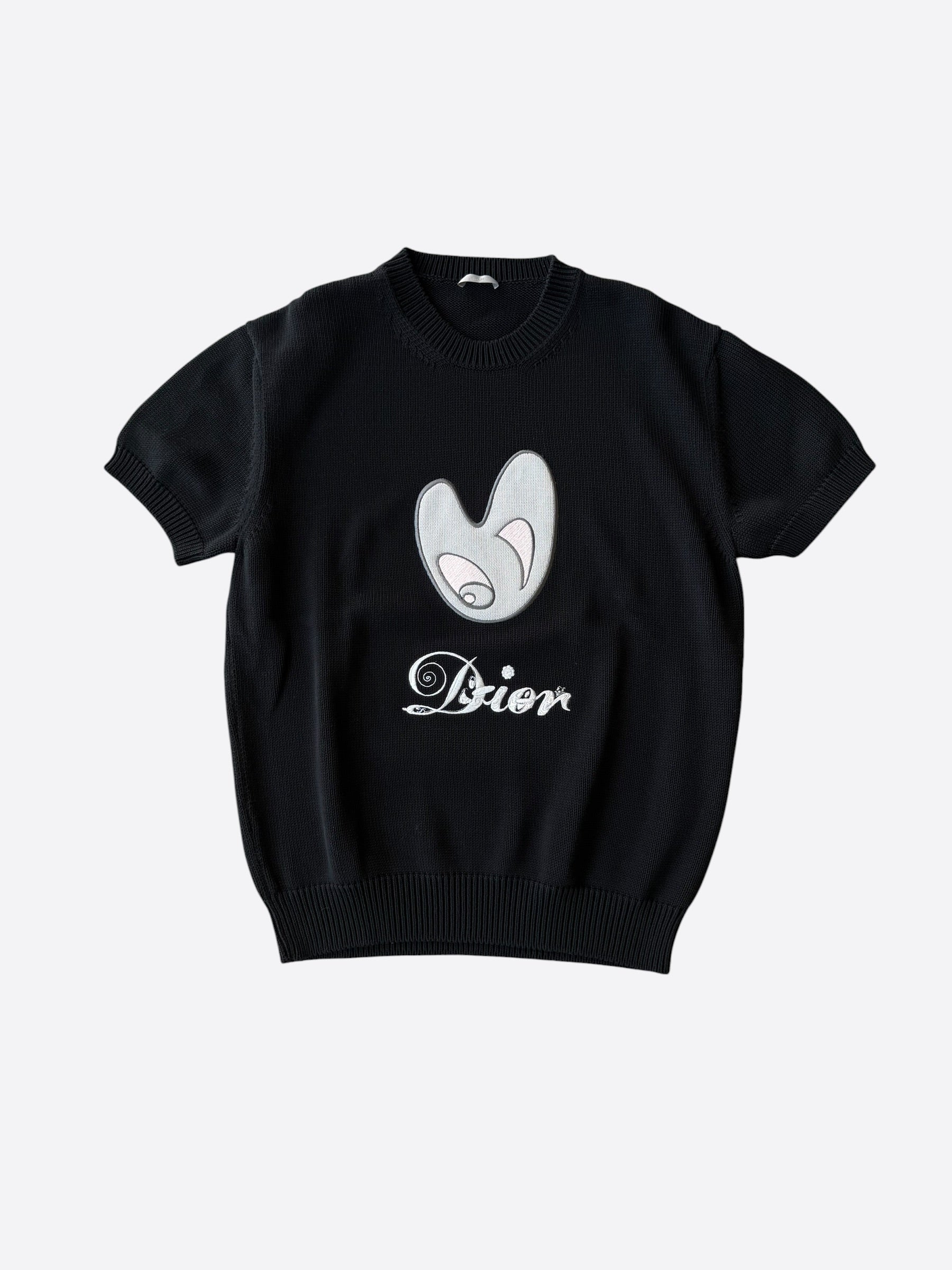 Dior Black & Silver 47 Logo T-Shirt – Savonches