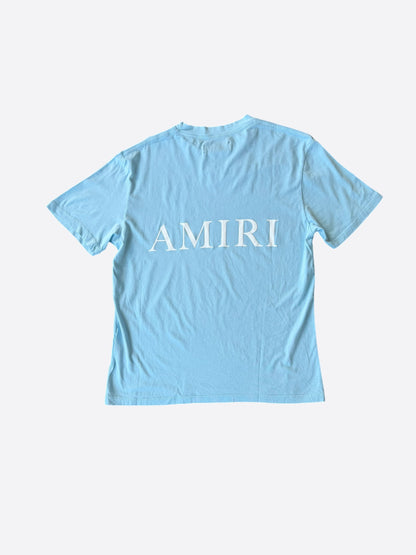 Amiri Blue & White MA Core Logo T-Shirt