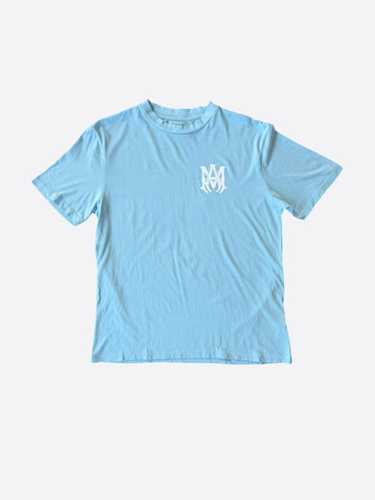 Amiri Blue & White MA Core Logo T-Shirt