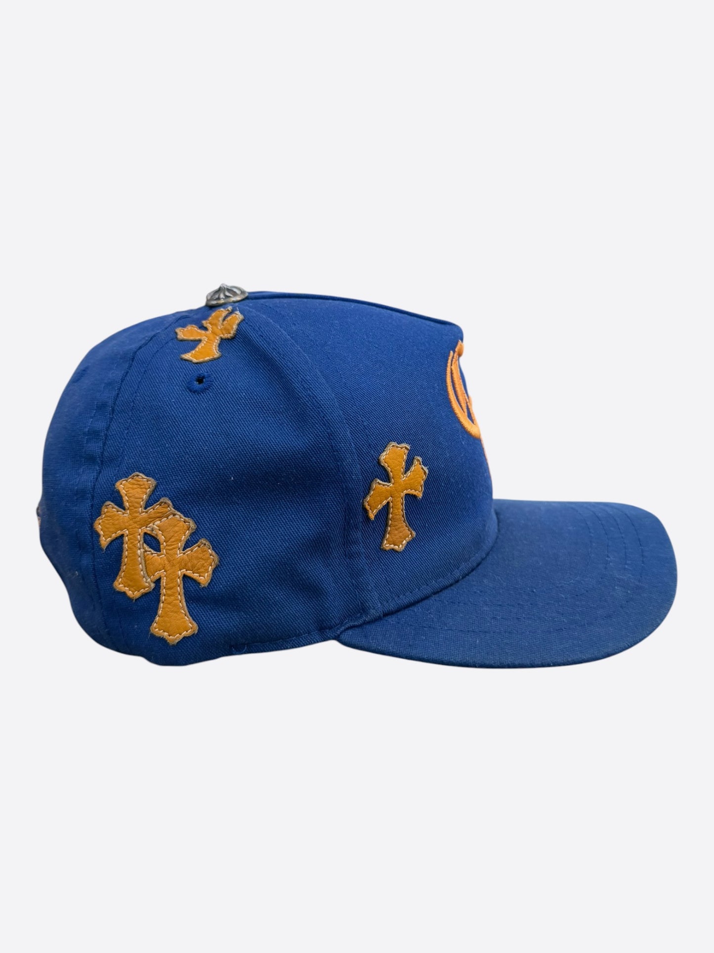 Chrome Hearts Blue & Orange Cross Patch Hat