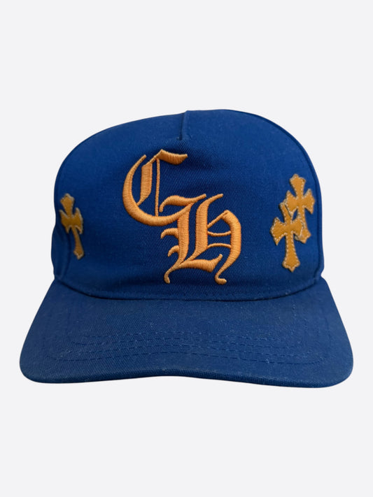 Chrome Hearts Blue & Orange Cross Patch Hat