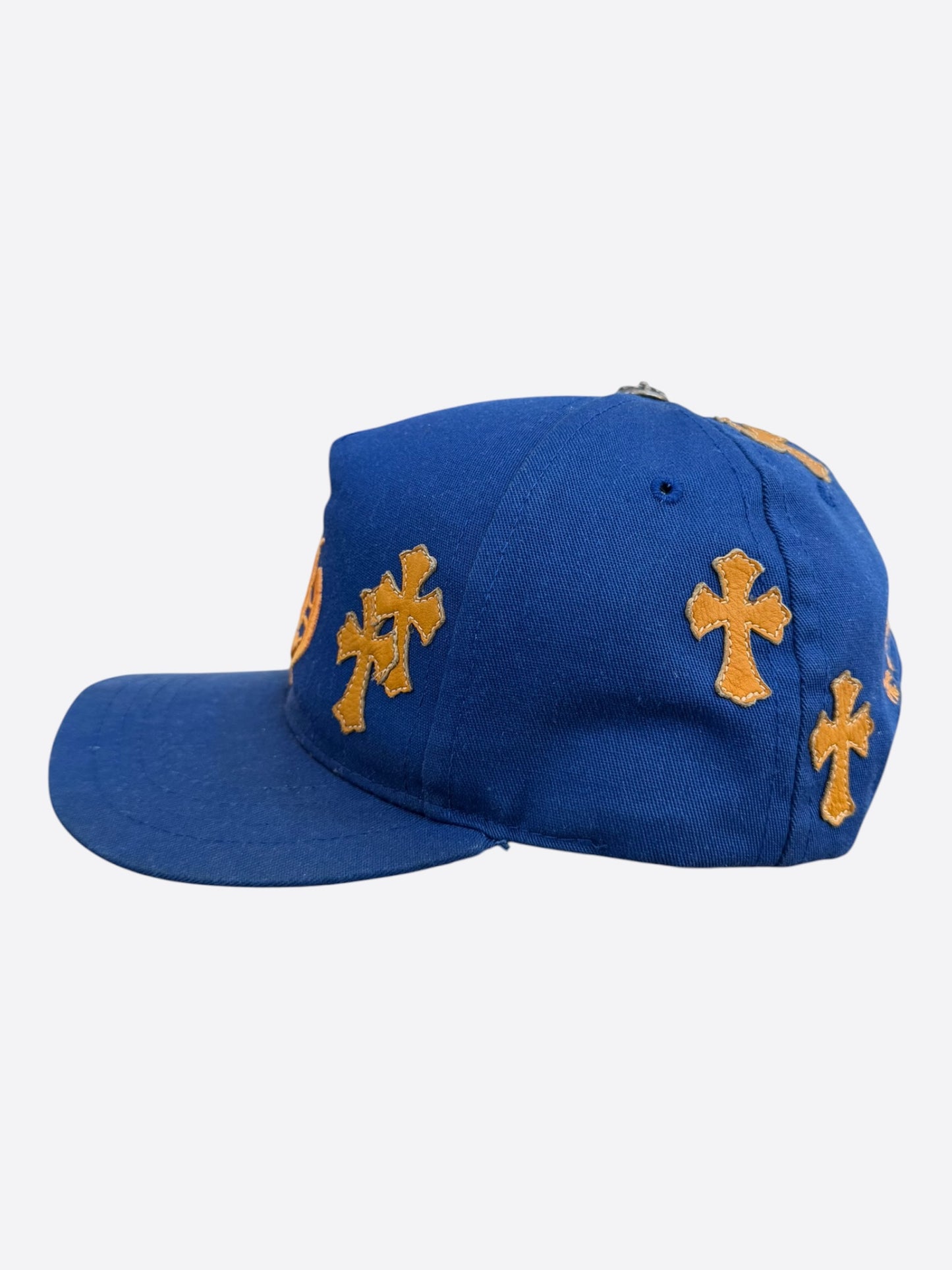 Chrome Hearts Blue & Orange Cross Patch Hat