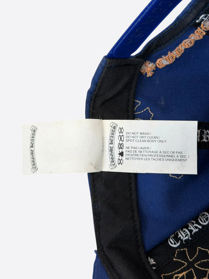 Chrome Hearts Blue & Orange Cross Patch Hat