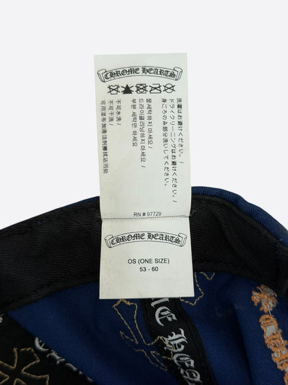 Chrome Hearts Blue & Orange Cross Patch Hat