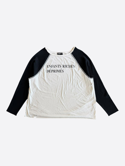 Enfants Riches Deprimes White & Black Classic Logo Longsleeve T-Shirt