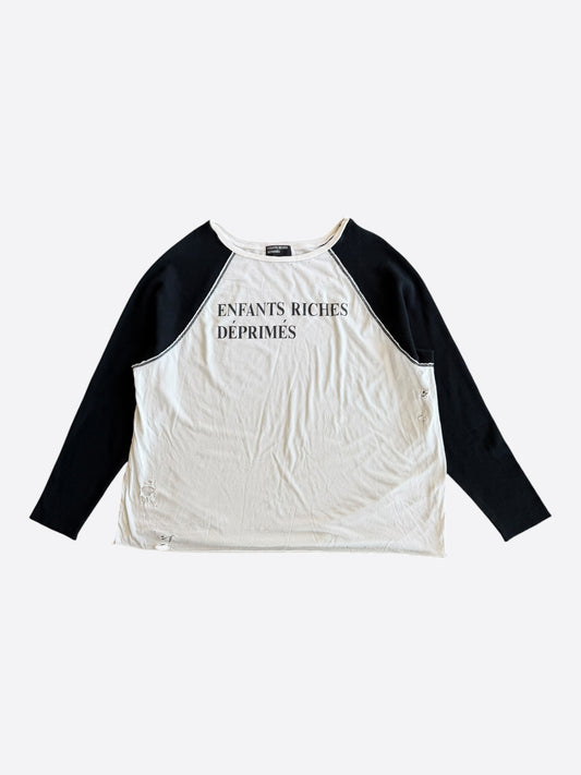 Enfants Riches Deprimes White & Black Classic Logo Longsleeve T-Shirt
