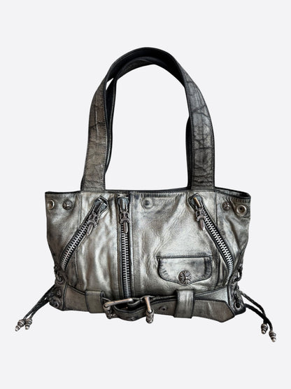 Chrome Hearts Silver JJ Dean Leather Bag