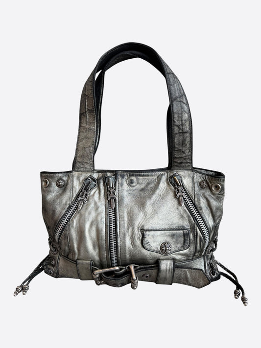 Chrome Hearts Silver JJ Dean Leather Bag
