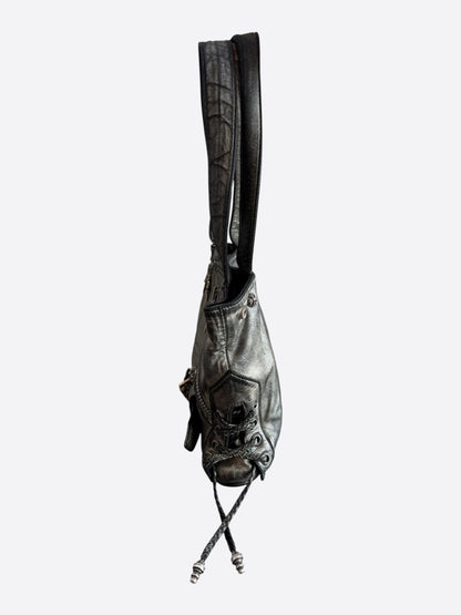 Chrome Hearts Silver JJ Dean Leather Bag