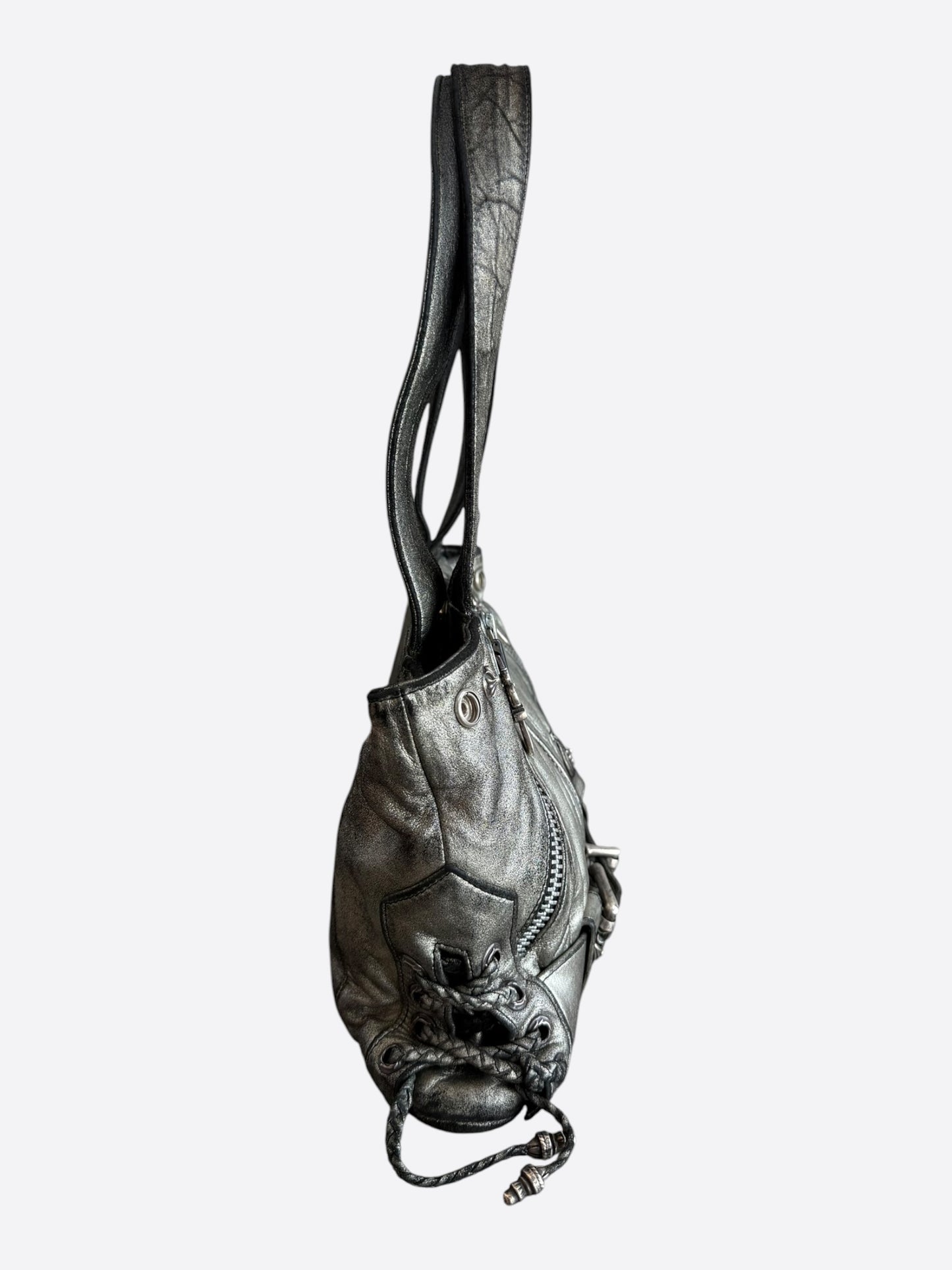 Chrome Hearts Silver JJ Dean Leather Bag