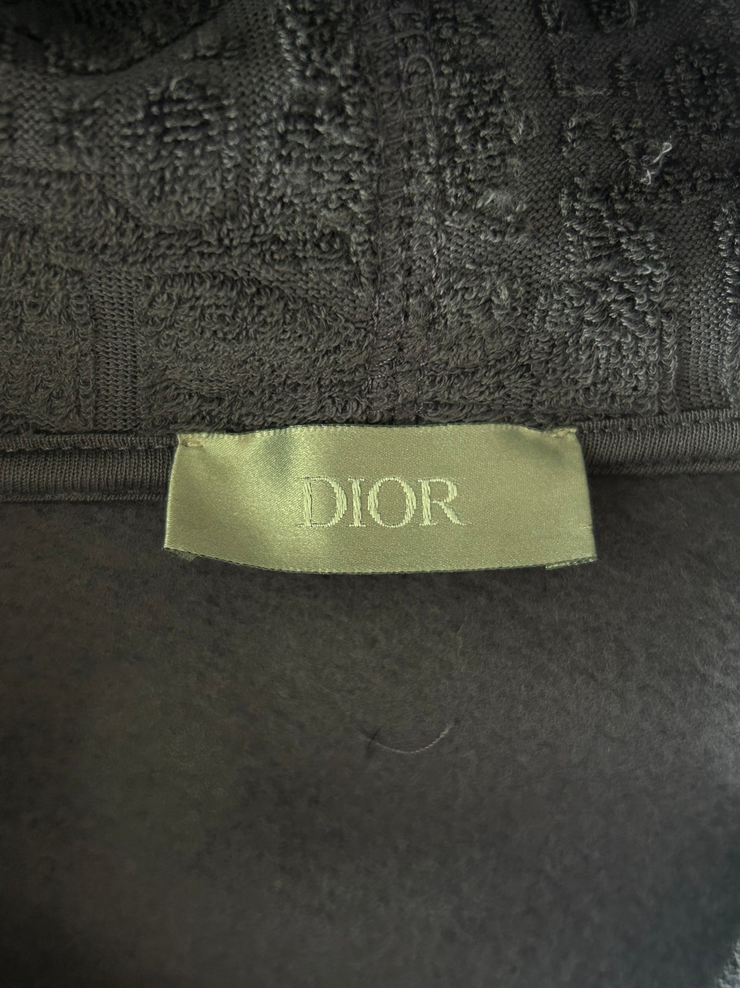 Dior Navy Oblique Towel Hoodie