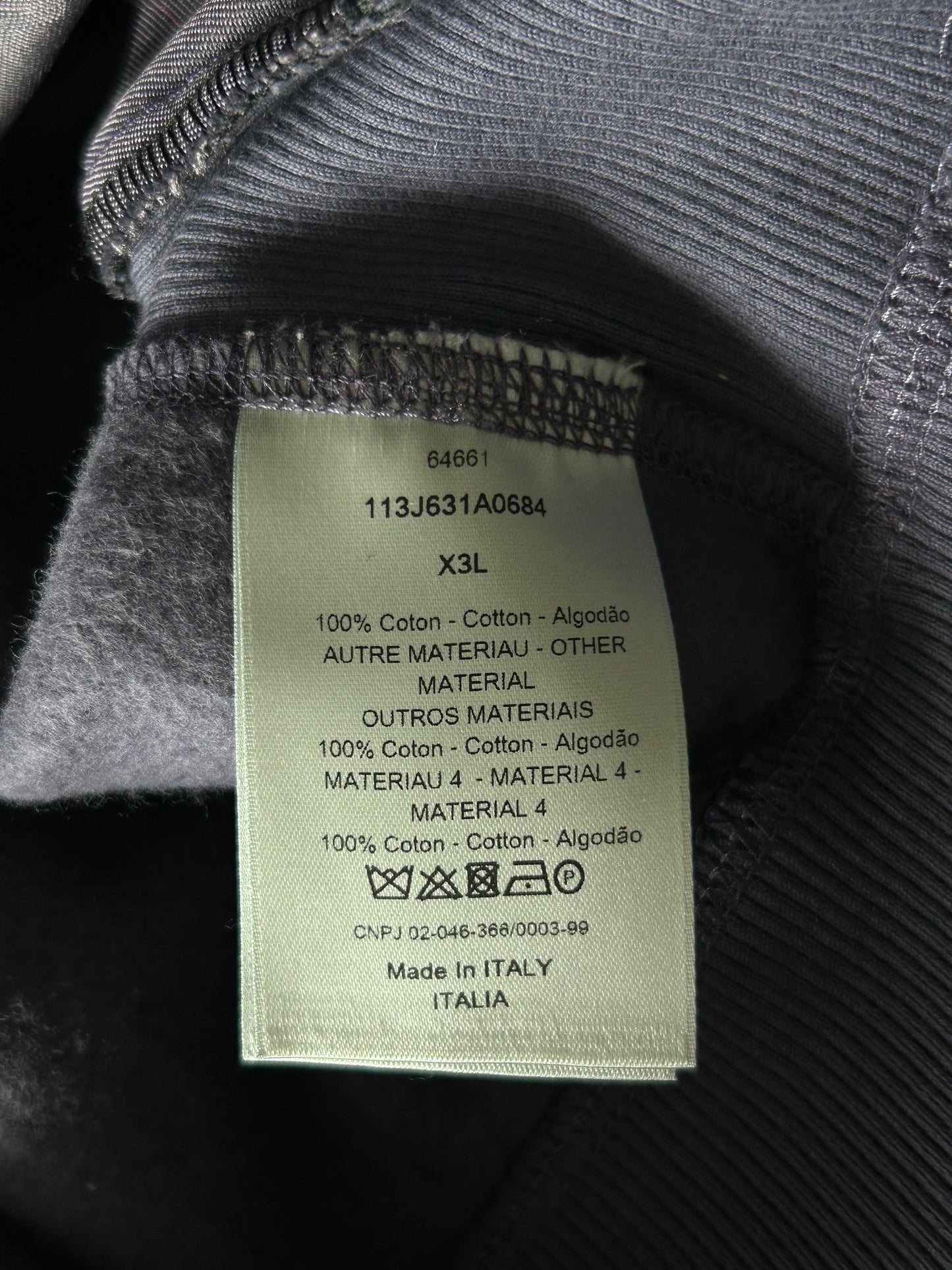 Dior Navy Oblique Towel Hoodie