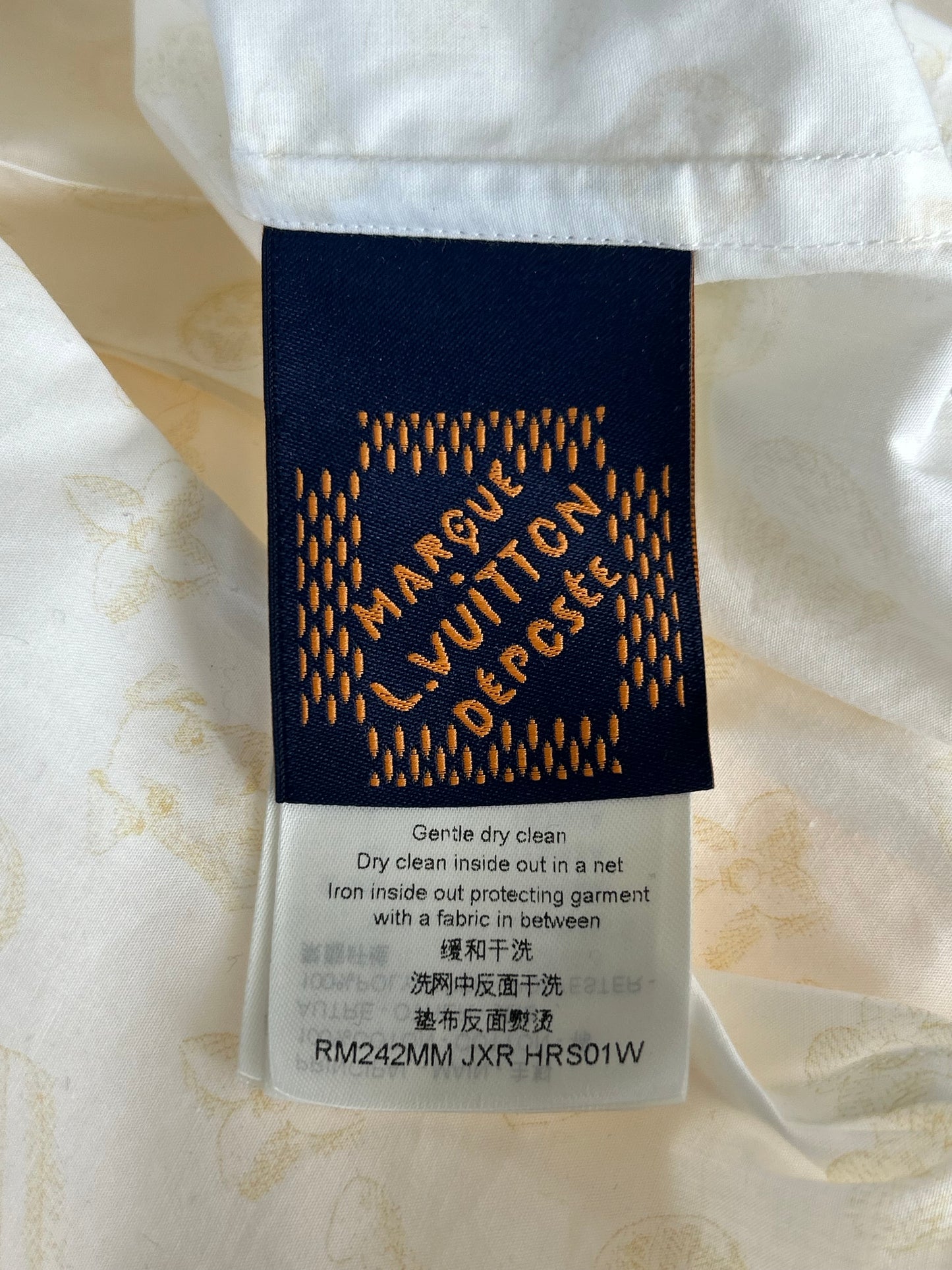 Louis Vuitton Tyler The Creator White & Beige Monogram Shirt