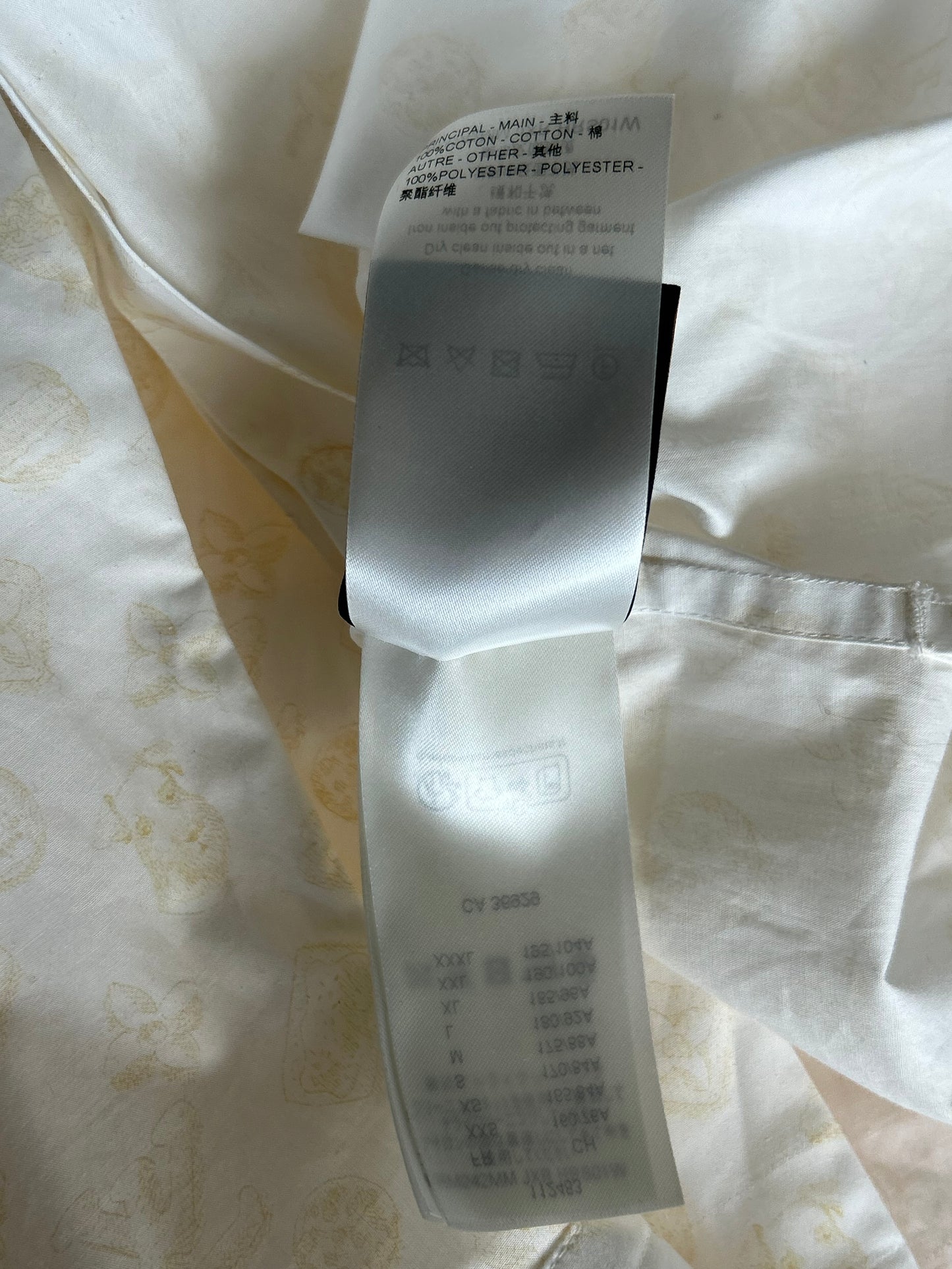 Louis Vuitton Tyler The Creator White & Beige Monogram Shirt