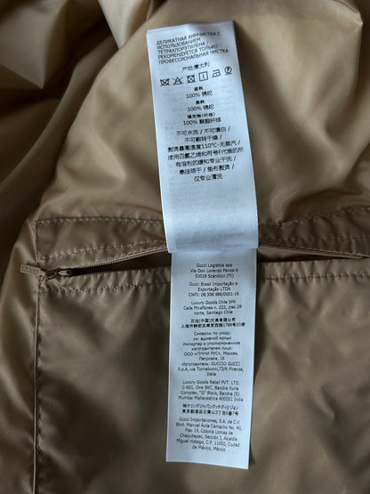 Gucci Tan & Multicolor GG Monogram Centum Jacket
