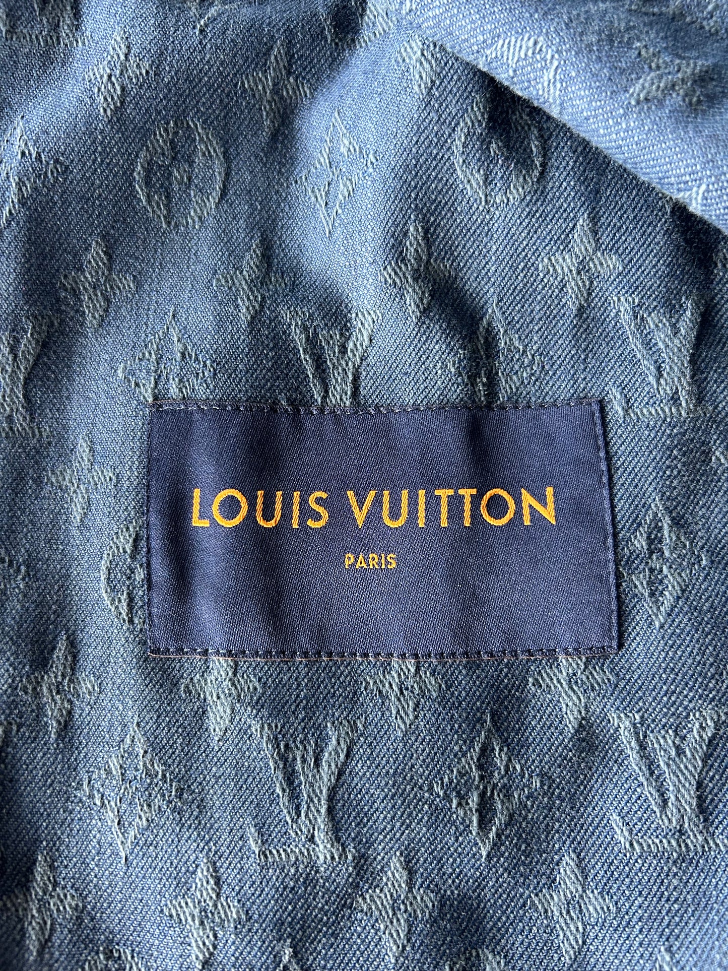 Louis Vuitton Blue Monogram Denim Jacket