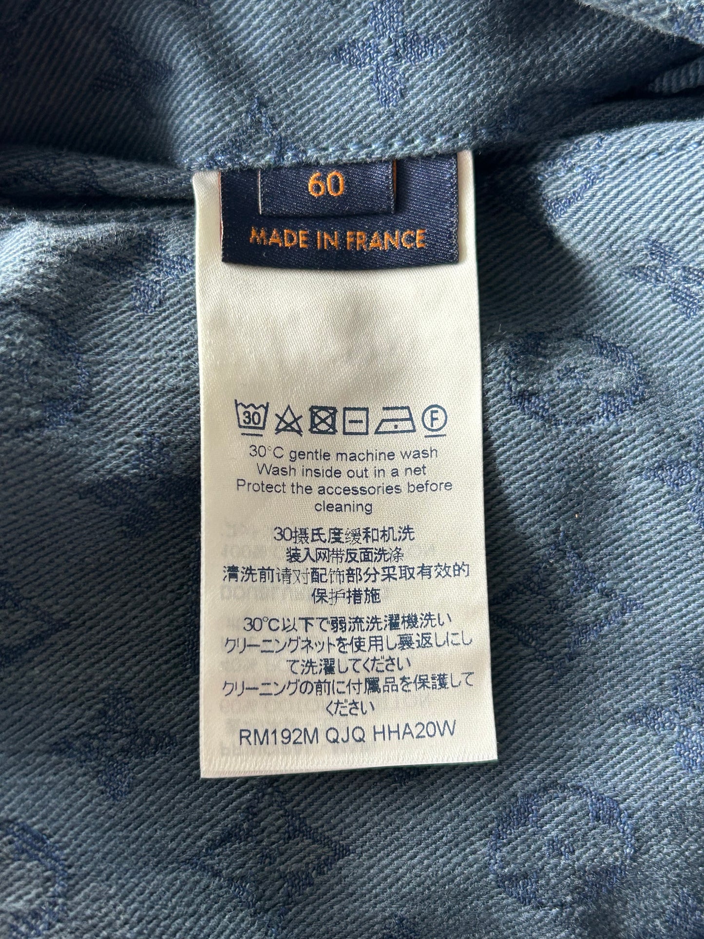 Louis Vuitton Blue Monogram Denim Jacket