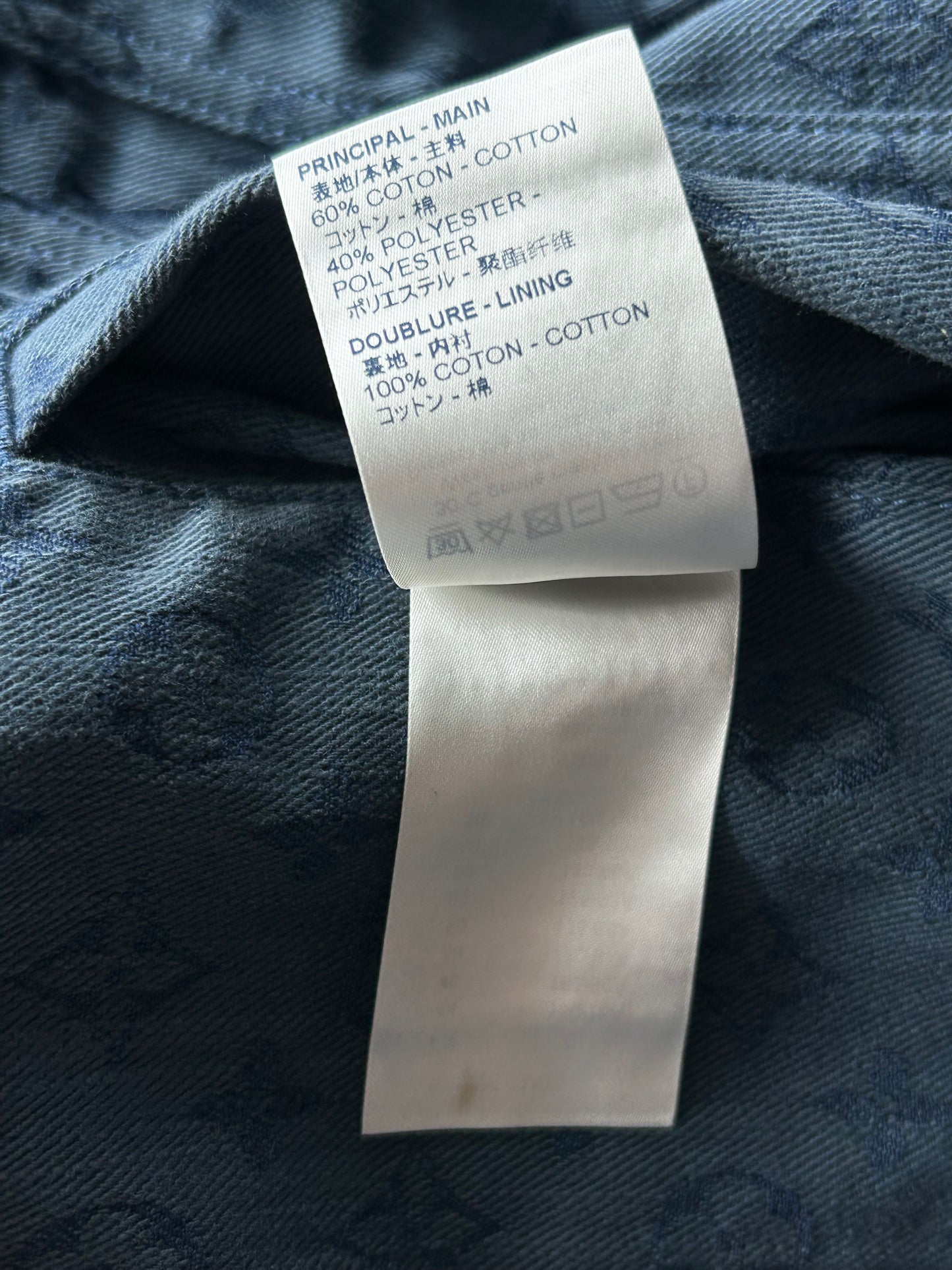 Louis Vuitton Blue Monogram Denim Jacket