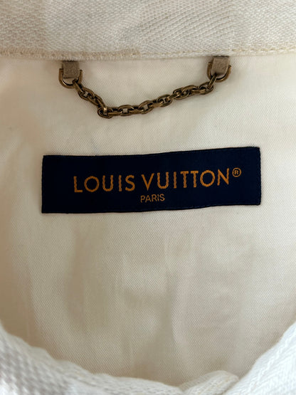 Louis Vuitton Beige Damoflage Button Up Shirt