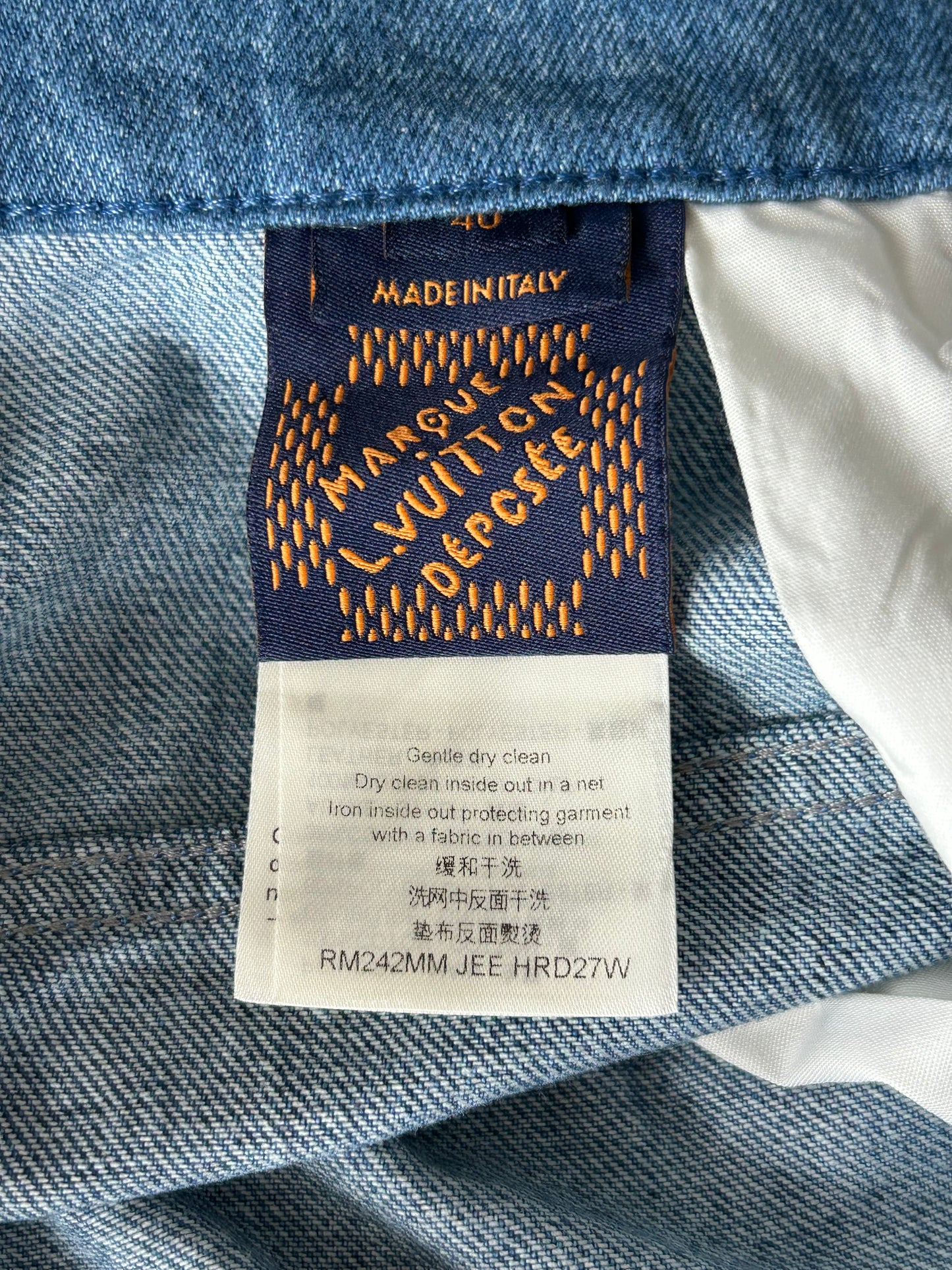 Louis Vuitton Blue Monogram Patchwork Denim Shorts