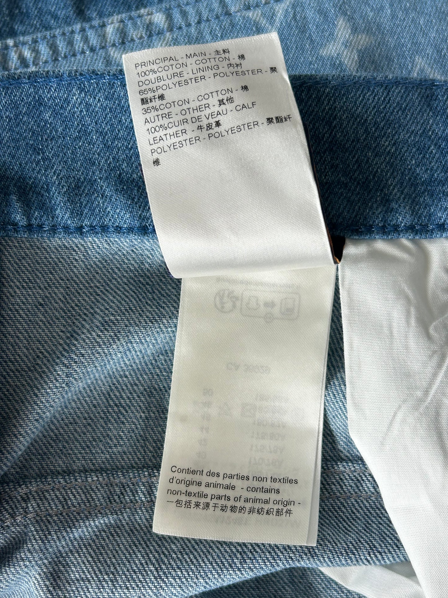 Louis Vuitton Blue Monogram Patchwork Denim Shorts