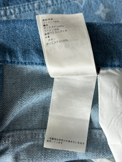 Louis Vuitton Blue Monogram Patchwork Denim Shorts