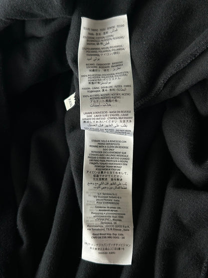 Gucci Black & Multicolor Chenille Velour Hoodie