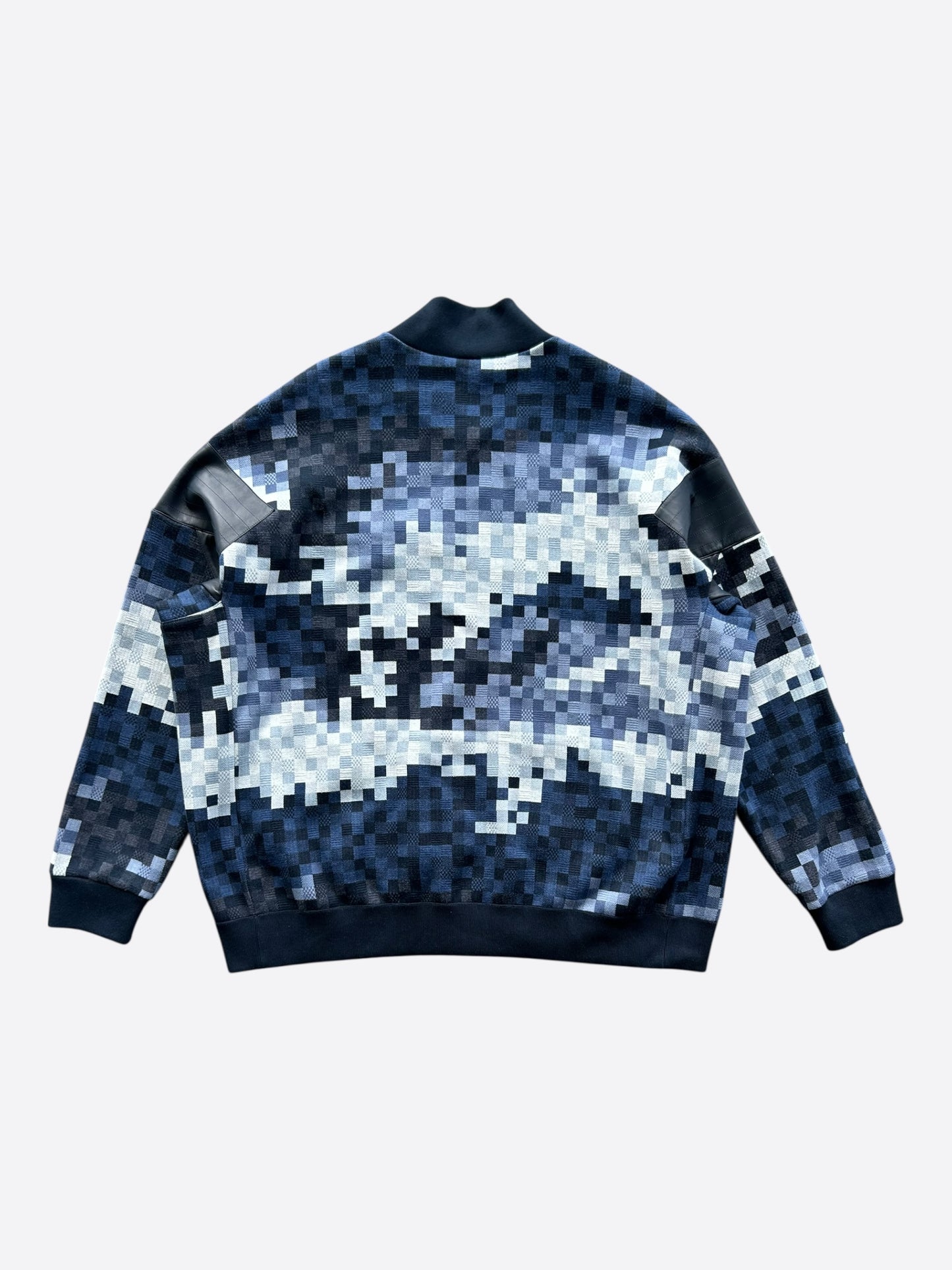 Louis Vuitton Blue Damoflage Bomber Jacket