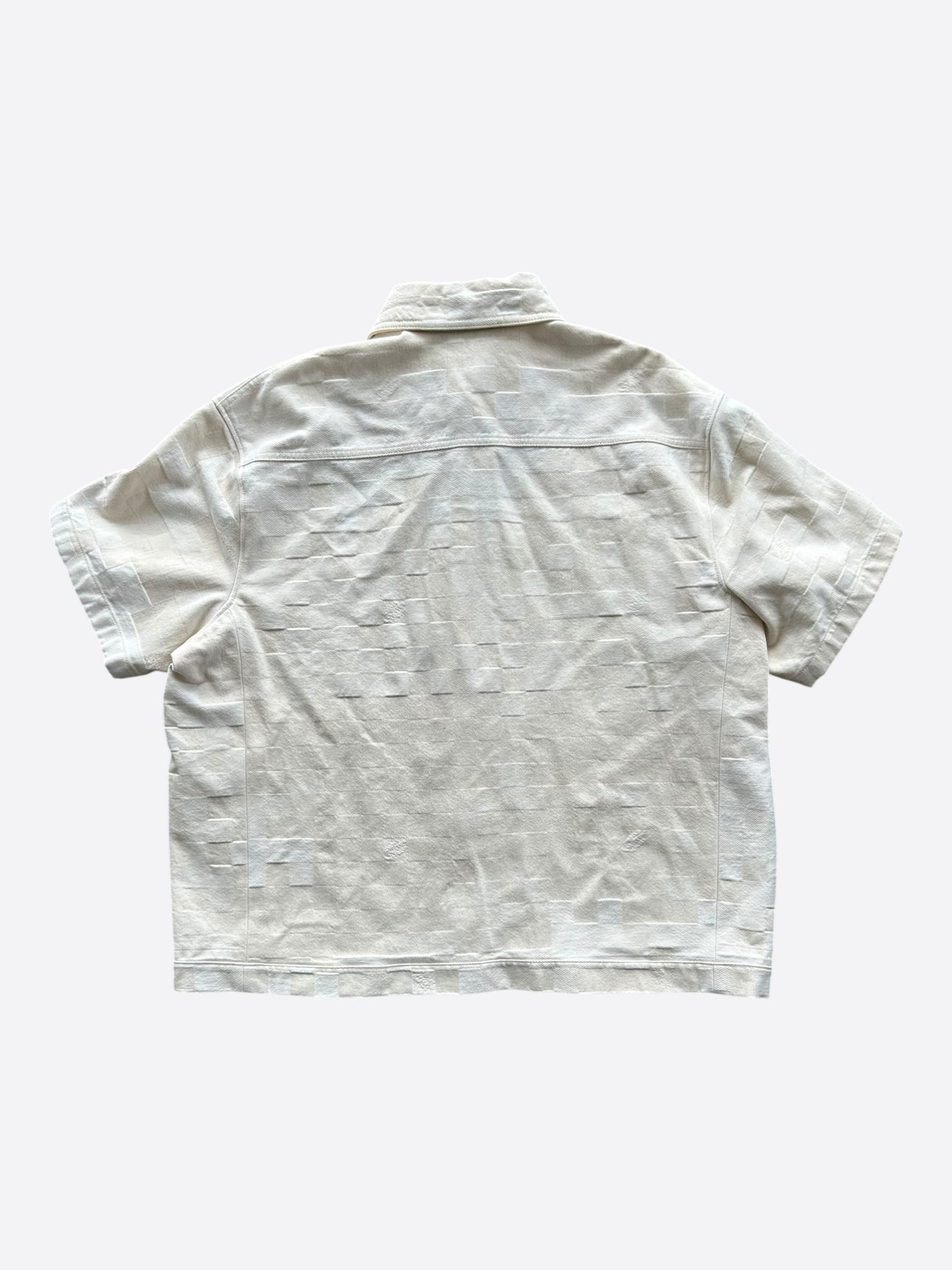 Louis Vuitton Beige Damoflage Button Up Shirt