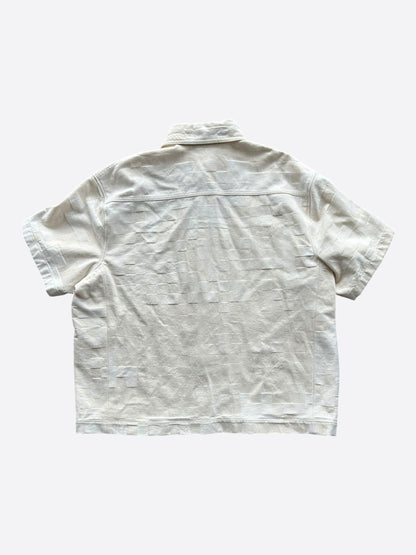 Louis Vuitton Beige Damoflage Button Up Shirt
