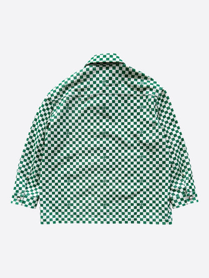 Louis Vuitton Green & White Damier Overshirt