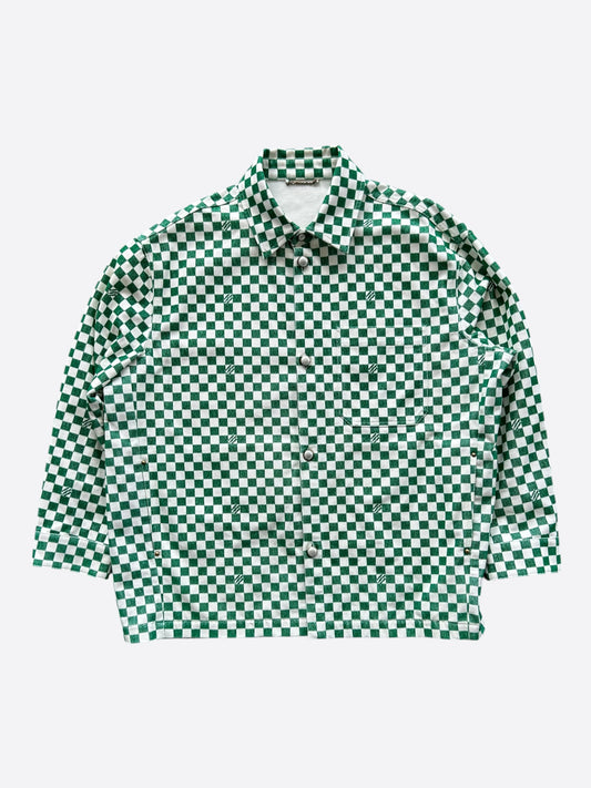 Louis Vuitton Green & White Damier Overshirt